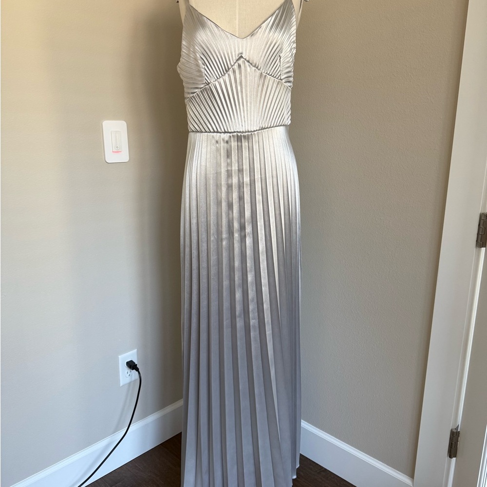 Georgia Hardinge Mercury Dress  Chic Silver Maxi Dress
